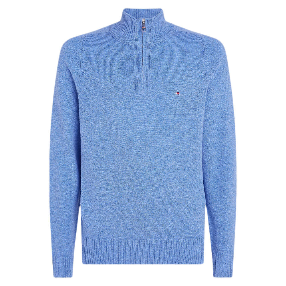 Tommy Hilfiger Wool Mock Turtleneck Half-Zip Jumper